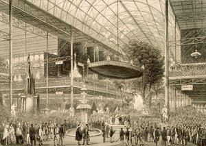 Interior de la Gran Exposición, Gran inauguración estatal el 1 de mayo de 1851 de English School