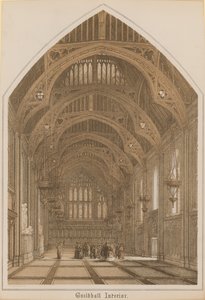 Interior del Guildhall, Londres de English School