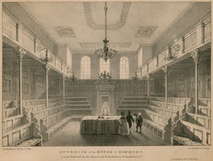 Interior de la Cámara de los Comunes, Westminster, Londres