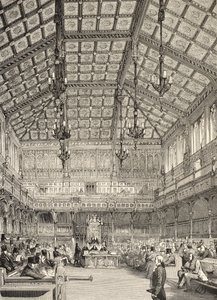 Interior de la Cámara de los Comunes, de 