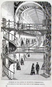 Interior de la Casa de Detención, Clerkenwell, de 