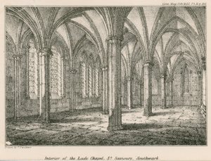 Interior de la Capilla de la Virgen, St Saviours, Southwark