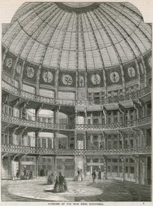 Interior del Nuevo Intercambio de Carbón, Thames Street de English School