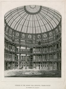 Interior del Nuevo Intercambio de Carbón, Thames Street de English School