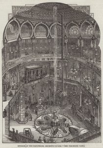 Interior del Panopticon, Leicester-Square (grabado) de English School