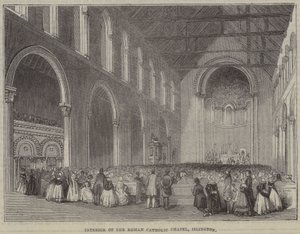 Interior de la capilla católica romana, Islington de English School