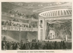 Interior del Teatro Sans Pareil (Teatro Adelphi), Londres