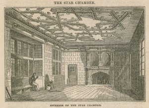 Interior de la Cámara de las Estrellas, Westminster de English School