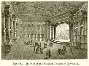 Interior del Teatro Wagner en Bayreuth de English School