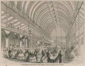 Interior del invernadero en los jardines de la Sociedad Hortícola Real de English School
