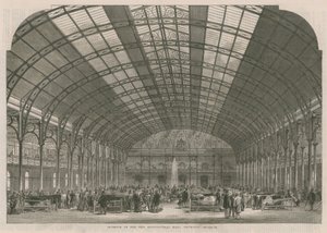 Interior del nuevo Agricultural Hall de English School