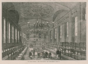 Interior del aula en la Escuela de San Pablo de English School