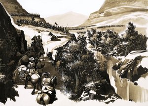 En el valle del río Garry llegó el ejército de las tierras bajas del general Mackay