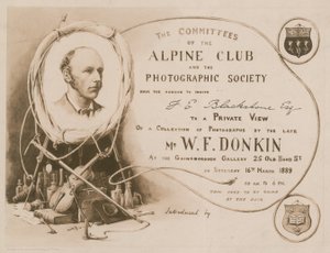 Invitación del Club Alpino y la Sociedad Fotográfica