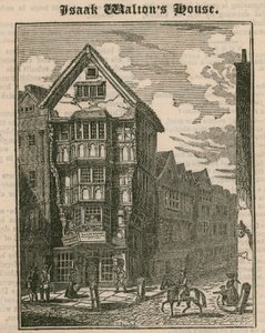 Casa de Isaak Walton, Fleet Street, Londres de English School