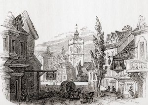 Islington, Gran Londres, Inglaterra en 1760, de Old England: A Pictorial Museum, pub. 1847 de English School