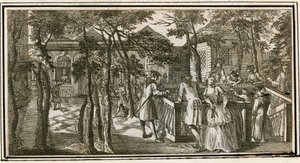 Spa de Islington, anteriormente New Tunbridge Wells, 1735 de English School
