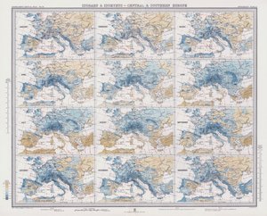 Isobaras e Isoyetas, Europa Central y Meridional de English School