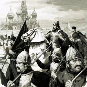 Iván, zar de Rusia, demostró su valía en la batalla contra los tártaros