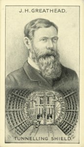 JH Greathead, Tunnelling Shield (litografía)