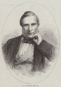 J C Horsley, Esquire, RA (grabado) de English School