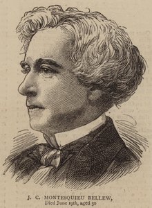 J C Montesquieu Bellew (grabado) de English School