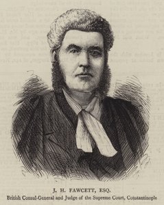 J H Fawcett, Esquire (grabado) de English School