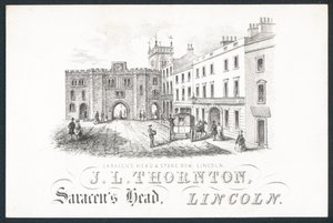 J L Thornton, tarjeta comercial