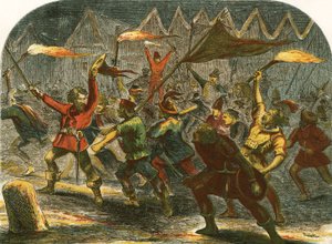 Jack Cade atacando Londres por la noche de English School