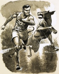 Jack Holden ganó un maratón a pesar de ser mordido por un perro durante la carrera de English School