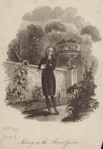 James Hervey en el jardín de flores de English School