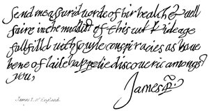 James I de Inglaterra de English School