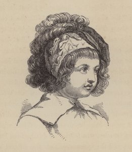 James, Lord Beauclerk, segundo hijo del rey Carlos II y Nell Gwyn (grabado) de English School