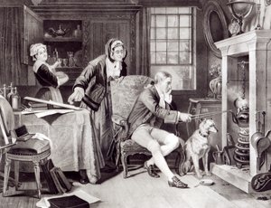 James Watt jugando con vapor de English School