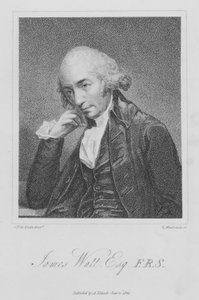 James Watt, ingeniero e inventor escocés (grabado)