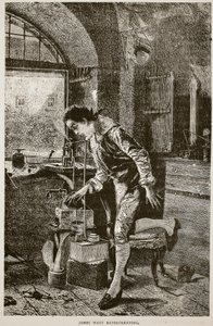 James Watt experimentando