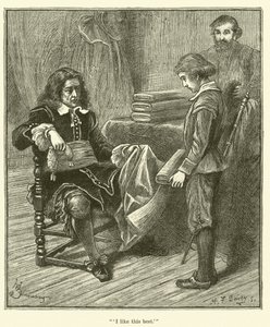 Jean Baptiste Colbert de niño, "Esto es lo que más me gusta" (grabado) de English School