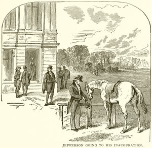 Jefferson yendo a su inauguración