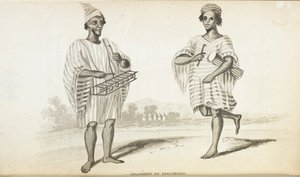 Jellemen de Solimana. Los Músicos de África Occidental, por Alexander Gordon Laing, publ. 1825 (miembros) de English School