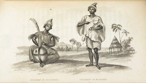 Jellemen de Solimana. Los Músicos de África Occidental, por Alexander Gordon Laing, publ. 1825 (miembros) de English School
