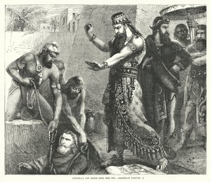 Jeremías bajado al pozo, Jeremías XXXVIII, 6 de English School
