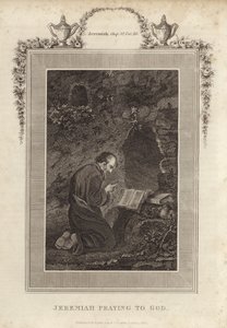 Jeremías orando a Dios de English School
