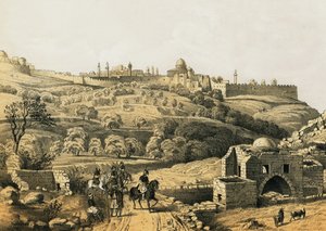 Jerusalén desde el pozo de Job de English School