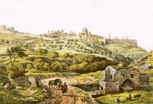 Jerusalén desde el pozo de Job de English School