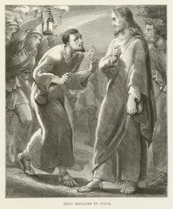 Jesús traicionado por Judas