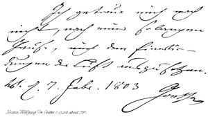 Johann Wolfgang Von Goethe, nacido en 1749, fallecido alrededor de 1797 de English School