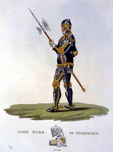 John Beaufort, Duque de Somerset (1403-44) 1444, grabado por W. Maddocks, de 
