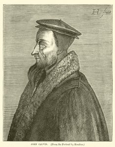 Juan Calvino (grabado) de English School