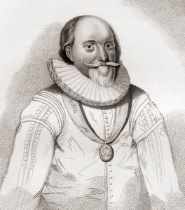 John Erskine, 2º/19º conde de Mar, c.1558 1634. Político escocés. De Iconographia Scotica or Portraits of Illustrious Persons of Scotland, publicado en 1797. de English School