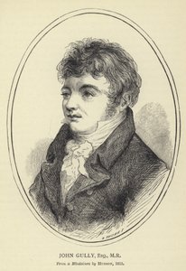 John Gully, Esquire, MR, de una miniatura de Hudson, 1815 de English School
